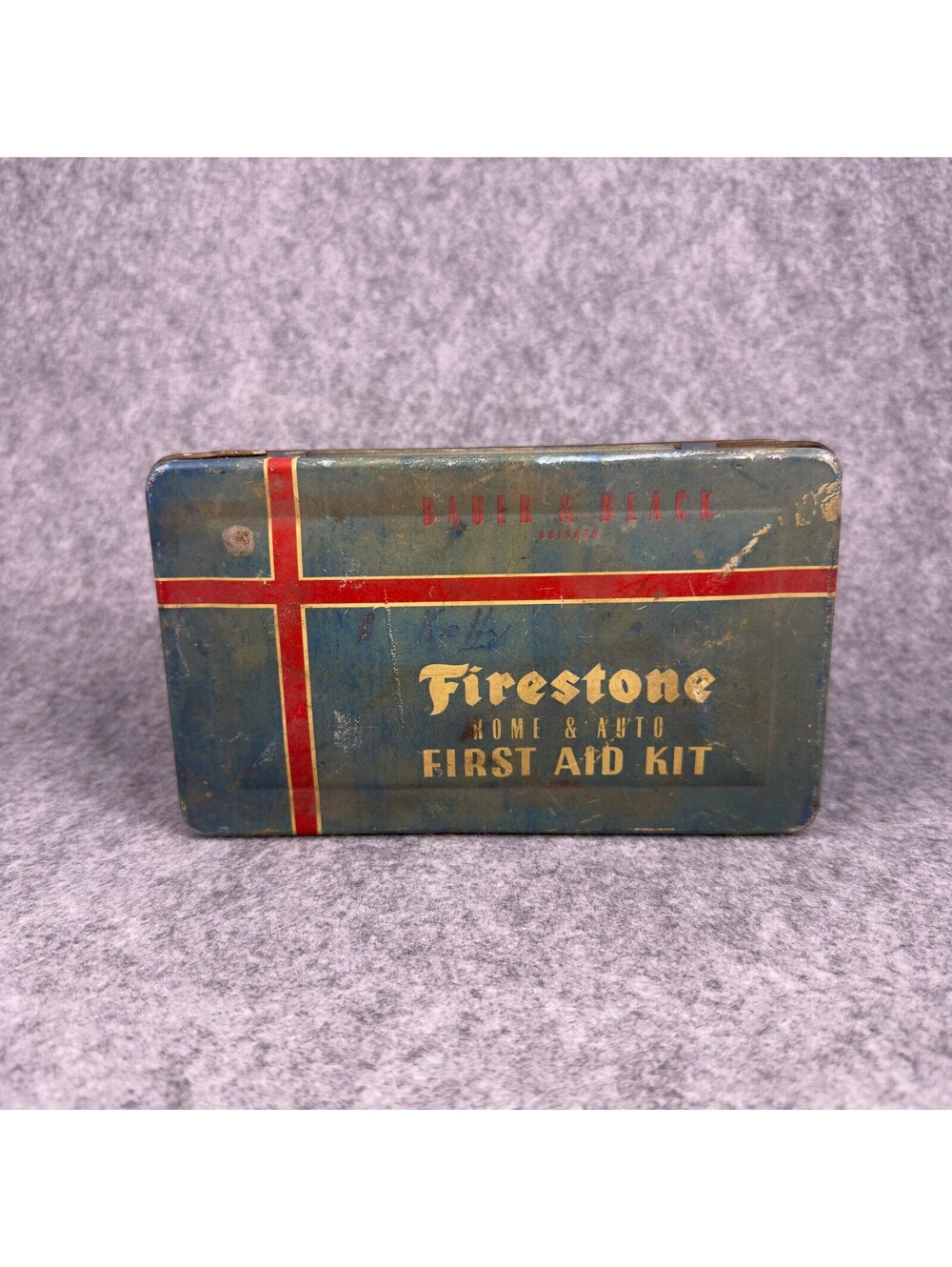 Complete Firestone Home & Auto First Aid Kit Metal Tin